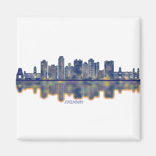 Chennai Skyline Magnet