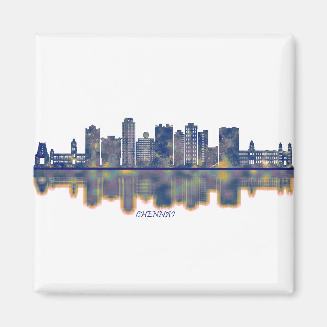 Chennai Skyline Magnet (Front)
