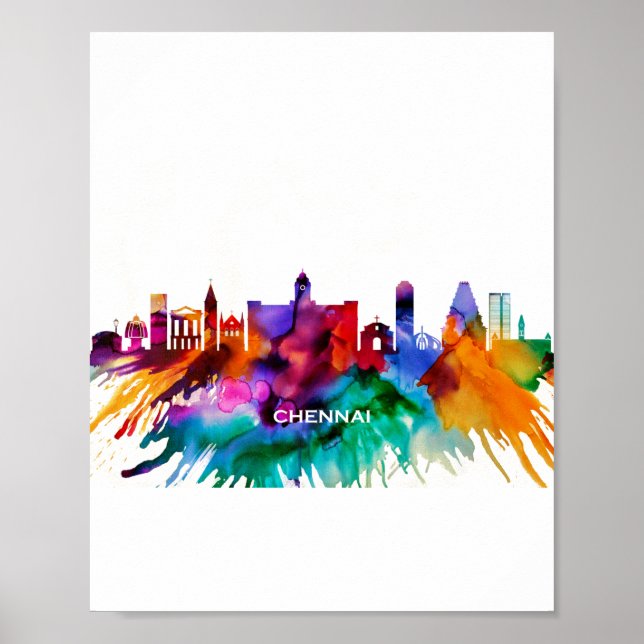 Chennai Skyline Poster (Front)