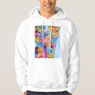 Chennai Tamil Nadu City Map Hoodie
