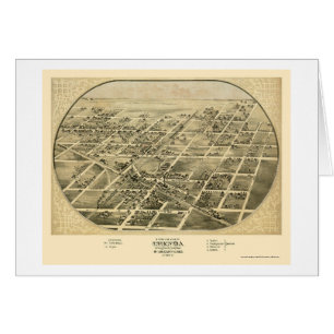 Chenoa, IL Panoramic Map - 1869