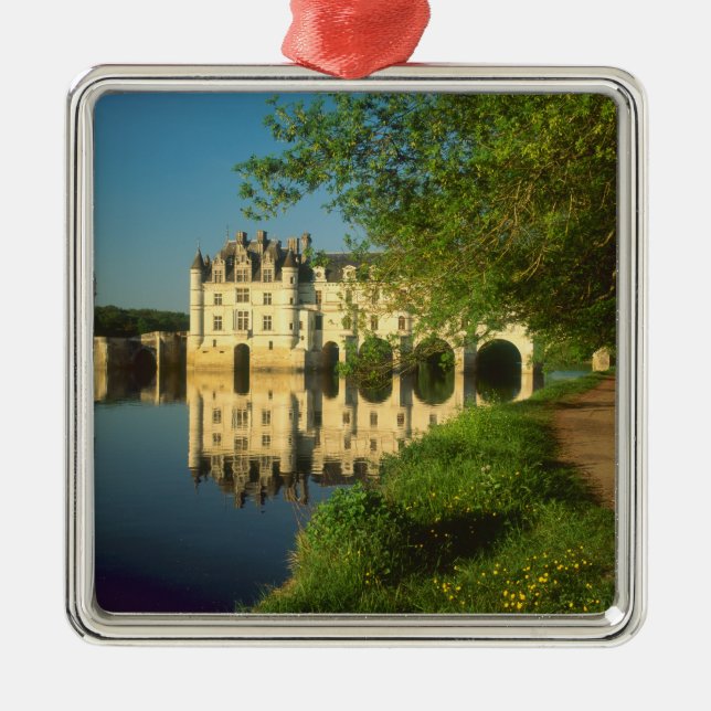 Chenonceau Chateau, Loire Valley, Metal Tree Decoration (Front)