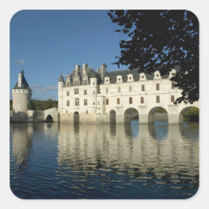 Chenonceau Chateau, River Cher, Loir-et-Cher, 2 Square Sticker