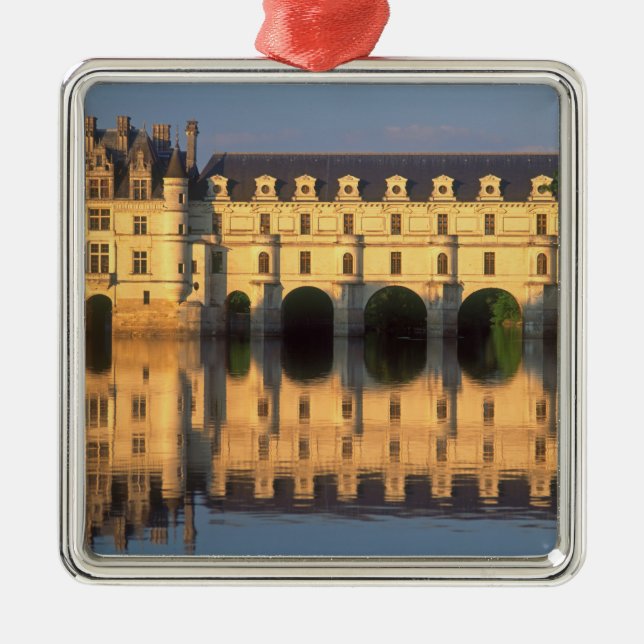 Chenonceau Chateau, River Cher, Loir-et-Cher, Metal Tree Decoration (Front)