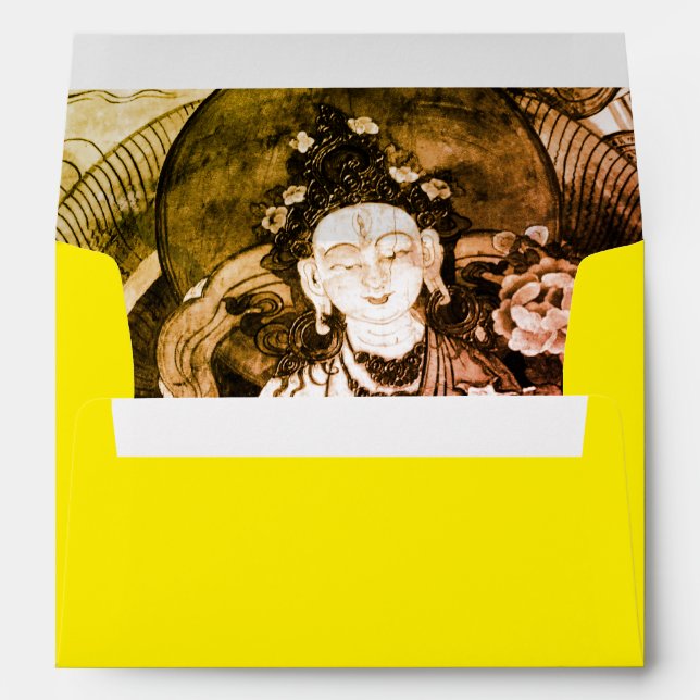 Chenrezing Buddha, Vintage Heruka, Tibet Envelope (Back (Bottom))