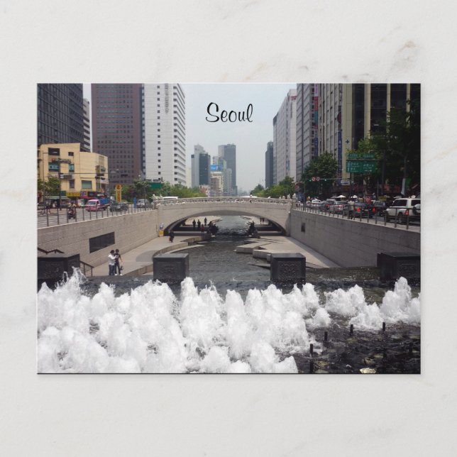 cheonggyecheon seoul postcard (Front)