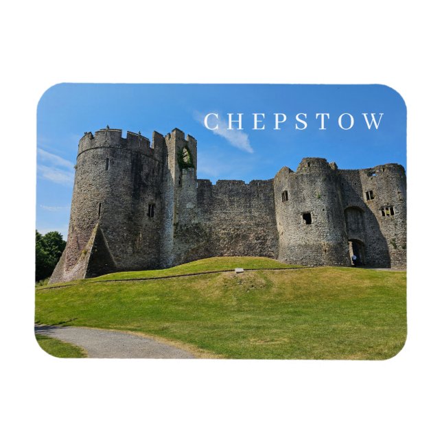 Chepstow Castle view fridge magnet (Horizontal)