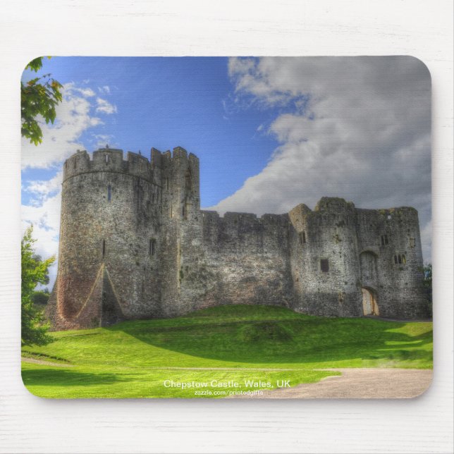 Chepstow Castle, Wye Valley, Monmouthshire, Wales Mouse Mat (Front)