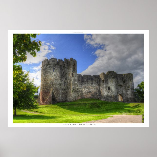 Chepstow Castle, Wye Valley, Monmouthshire, Wales Poster (Front)