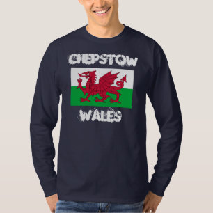 Chepstow, Wales with Welsh flag T-Shirt