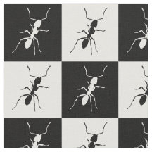 Chequerboard ants black & white