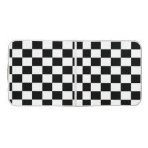 Chequerboard black and white squares pattern