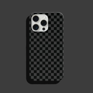 Chequerboard Black Grey Chequered Squares Check  iPhone 14 Case