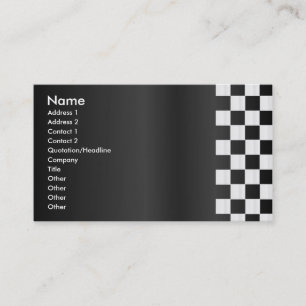 Chequerboard Border Profile Card