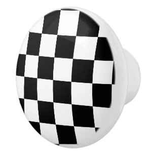 Chequerboard Ceramic Knob