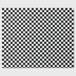 Chequerboard Checked Wrapping Paper