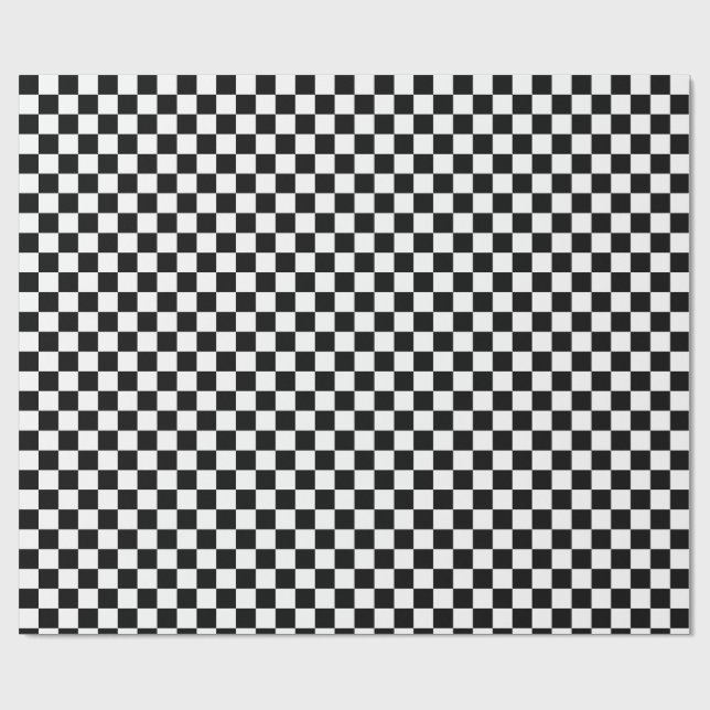 Chequerboard Checked  Wrapping Paper (Flat)