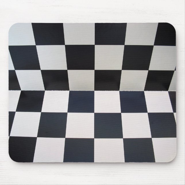 Chequerboard Chess Background Mouse Mat (Front)