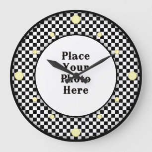 Chequerboard  Frame Your Photo Wall Clock