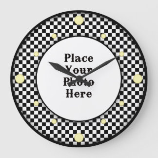 Chequerboard  Frame Your Photo Wall Clock
