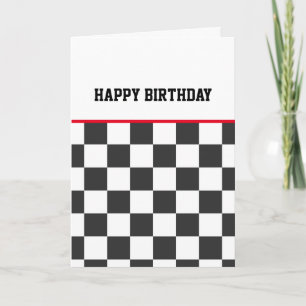 Chequerboard Happy Birthday Teens Card