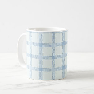 Chequerboard light blue - French country Coffee Mug