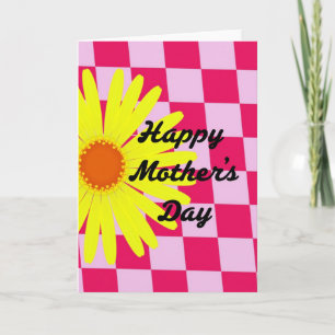 Chequerboard Mothers Day Card