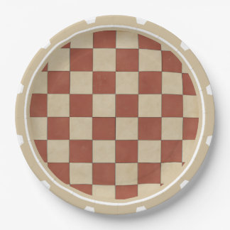 Chequerboard Pattern  Paper Plate