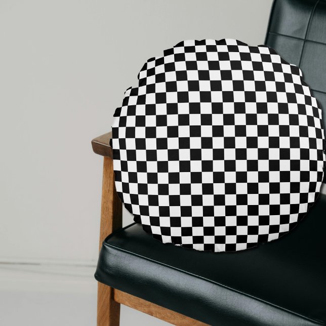 chequerboard pattern round cushion (Creator Uploaded)