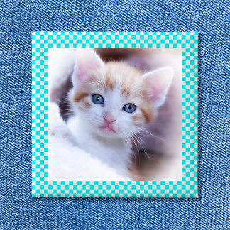 Chequerboard Photo Frame Button