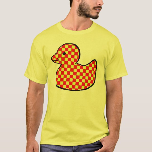 chequerboard rubber duck T-Shirt (Front)