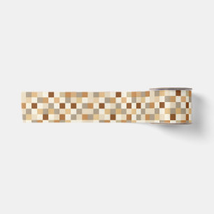 Chequerboard Satin Ribbon