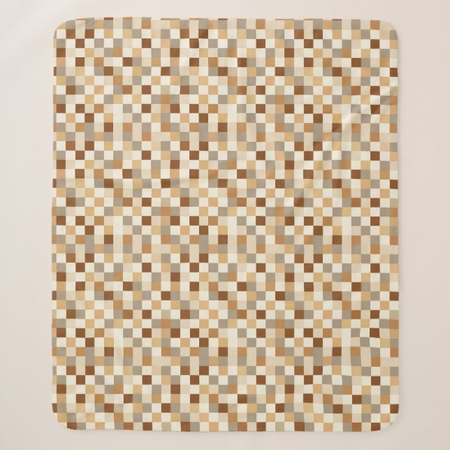 Chequerboard Sherpa Blanket (Front)