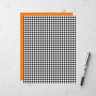 Chequerboard Sports Black White School Colours Tea