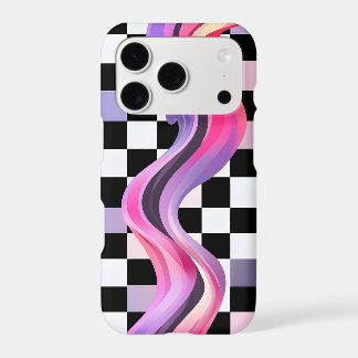 Chequerboard Swirl iPhone Case | Y2K CyberBaby