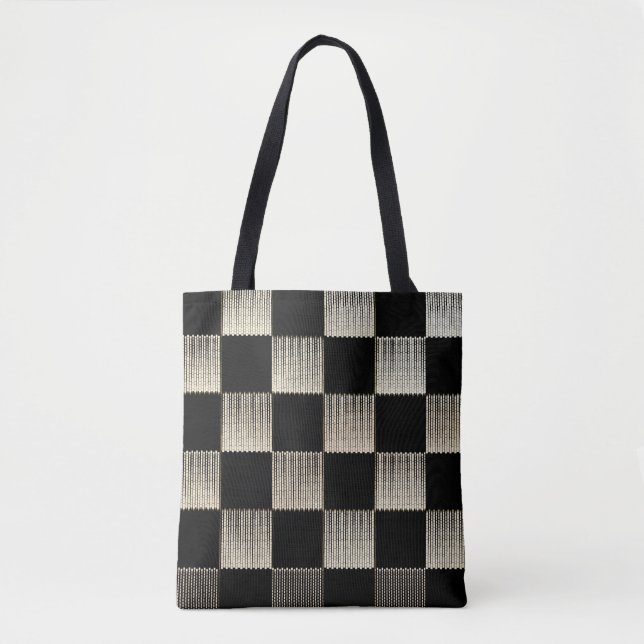 Chequerboard Textured Art Tote  Bag (Front)