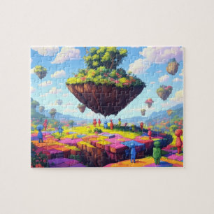 Chequerboard World, 8x10 in, 110 pc Jigsaw Puzzle