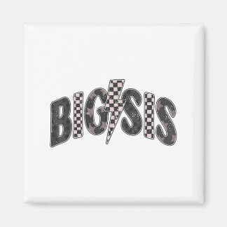 Chequered big sis new sister announcement lightnin magnet