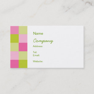 Chequered Biz Card