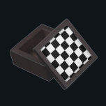Chequered Black and White Gift Box<br><div class="desc">Cool simple black and white chequered pattern is made of rows of alternating white and black squares. Feel free to customise the product to make it your own. Digitally created 9000 x 6000 pixel image. Copyright ©2013 Claire E. Skinner, All rights reserved. To see this design on other items, click...</div>