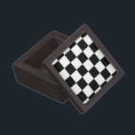 Chequered Black and White Gift Box<br><div class="desc">Cool simple black and white chequered pattern is made of rows of alternating white and black squares. Feel free to customise the product to make it your own. Digitally created 9000 x 6000 pixel image. Copyright ©2013 Claire E. Skinner, All rights reserved. To see this design on other items, click...</div>