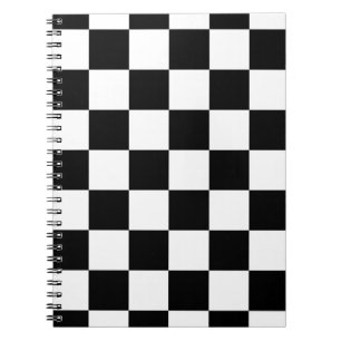 Chequered Black and White Notebook