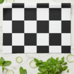 Chequered Black and White Tea Towel<br><div class="desc">Cool simple black and white chequered pattern is made of rows of alternating white and black squares. Feel free to customise the product to make it your own. Digitally created 9000 x 6000 pixel image. Copyright ©2013 Claire E. Skinner, All rights reserved. To see this design on other items, click...</div>