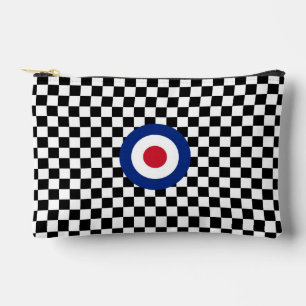 Chequered Black Racing Target Miod Accessory Pouch