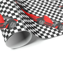 Chequered Black-white Race Car