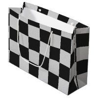 Chequered Black & White Squares or CUSTOM COLOR