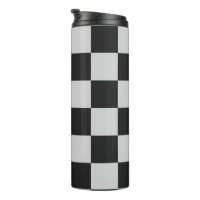 Chequered Black & White Squares or CUSTOM COLOR
