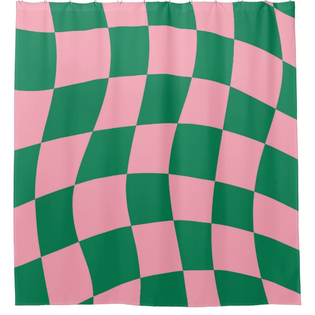 Chequered Bliss Shower Curtain (Front)