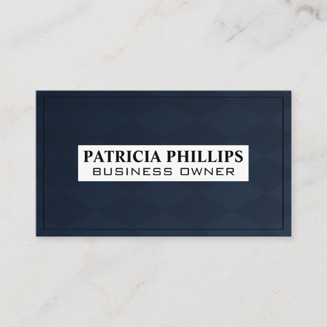 Chequered Board Background Business Card (Front)