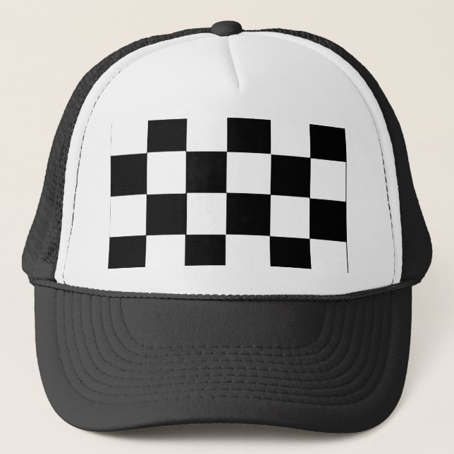 chequered board - Customised Trucker Hat (Front)